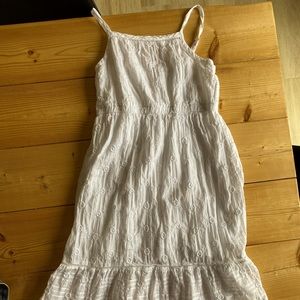 Target Cat and Jack white dress. Girls size small 6/6x